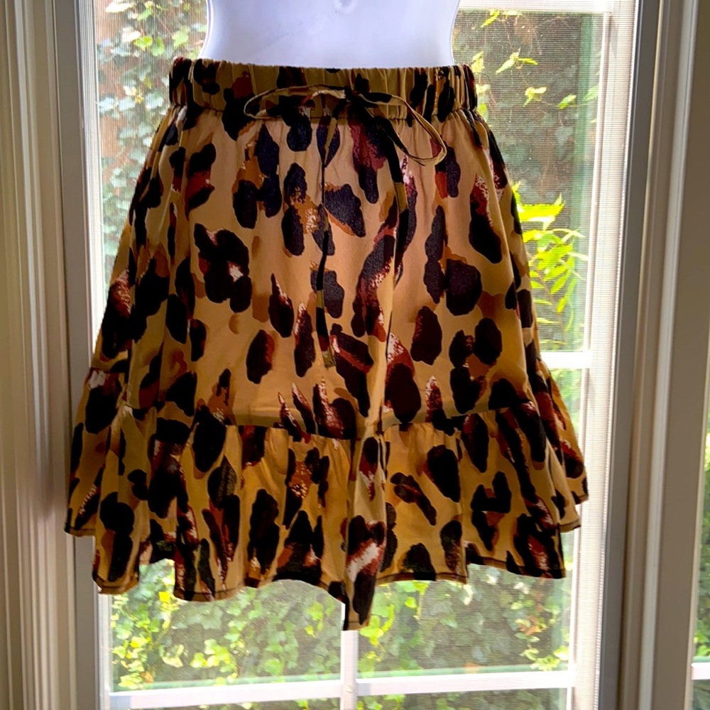 shein cheetah print skirt